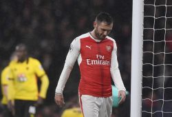epa05763789 Arsenal's Lucas Perez during the English Premier League soccer match between Arsenal and Watford at Emirates Stadium, London, Britain, 31 January 2017. 
EDITORIAL USE ONLY. No use with unauthorized audio, video, data, fixture lists, club/league logos or 'live' services. Online in-match use limited to 75 images, no video emulation. No use in betting, games or single club/league/player publications  EPA/WILL OLIVER
