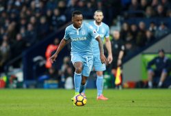 Stoke City's Saido Berahino during the Premier League match between West Bromwich Albion and Stoke City played at The Hawthorns Stadium, West Bromwich on 4th February 2017