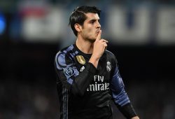 (170308) -- NAPLES, March 8, 2017 -- Real Madrid s Alvaro Morata celebrates after he scores during the Champions League round of 16, second leg match between Napoli and Real Madrid in Naples, Italy, Mar. 7, 2017. Real Madrid won 3-1. ) (SP)ITALY-NAPLES-SOCCER-UEFA-UCL-REAL MADRID VS NAPOLI AlbertoxLingria PUBLICATIONxNOTxINxCHN

170308 Naples March 8 2017 Real Madrid s Alvaro Morata Celebrates After He Scores during The Champions League Round of 16 Second Leg Match between Napoli and Real Madrid in Naples Italy Mar 7 2017 Real Madrid Won 3 1 SP Italy Naples Soccer UEFA UCL Real Madrid vs Napoli AlbertoxLingria PUBLICATIONxNOTxINxCHN