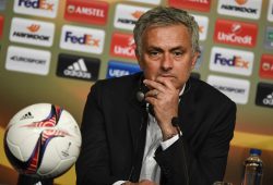 epa05987956 Manchester United manage Jose Mourinho speaks at the post-match press conference after the team won the UEFA Europa League final between Ajax Amsterdam and Manchester United at Friends Arena in Stockholm, Sweden, 24 May 2017.  EPA/Pontus Lundahl SWEDEN OUT