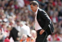 Slaven Bilic manager of West Ham United during the Premier League game between Southampton and West Ham United played at St Mary's Stadium, Southampton on 19th August 2017