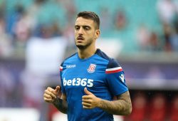 Joselu (Stoke City) - Testspiel Saison 2017-2018 RasenBallsport Leipzig vs. Stoke City in der Red Bull Arena in Leipzig - Aktion,Deutschland, Fußball, Mann, Männer,05.08.2017

Joselu Stoke City try out Season 2017 2018 Lawn ball sport Leipzig vs Stoke City in the Red Bull Arena in Leipzig Action shot Germany Football Man Men 05 08 2017