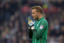 Anders Lindegaard of Preston North End during the EFL Cup - Fourth Round match between Newcastle United and Preston North End played at St. James? Park, Newcastle upon Tyne on 25th October 2016