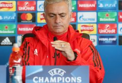 Manchester United manager Jose Mourinho during the press conference