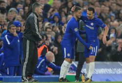 Pedro of Chelsea is replaced by  Eden Hazard of Chelsea