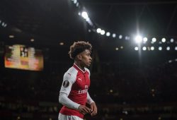 (61) Reiss Nelson during the Europa League match between Arsenal and FC Koln at the Emirates Stadium, London