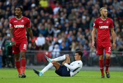 Dele Alli of Tottenham Hotspur during the match between Tottenham Hotspur and Swansea City in the English Premier League at Wembley Stadium, London, UK, 16 September 2017