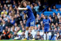 David Luiz of Chelsea shouts in frustration.