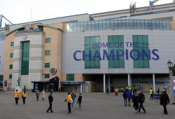 General view of the main entrance to Chelsea FC as a few fans begin to arrive for tonight's match during Chelsea vs Nottingham Forest, Caraboa Cup Football at Stamford Bridge on 20th September 2017