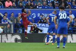 Mohamed Salah of Liverpool celebrates the 1st goal.