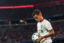 01.08.2017, Allianz Arena, Muenchen, GER, Audi Cup, FC Bayern Muenchen vs FC Liverpool, im Bild Philippe Coutinho (FC Liverpool) // during the Audi Cup Match between FC Bayern Munich and FC Liverpool at the Allianz Arena, Munich, Germany on 2017/08/01. Muenchen PUBLICATIONxNOTxINxAUT EP_fei

01 08 2017 Alliance Arena Munich ger Audi Cup FC Bavaria Munich vs FC Liverpool in Picture Philippe Coutinho FC Liverpool during The Audi Cup Match between FC Bavaria Munich and FC Liverpool AT The Alliance Arena Munich Germany ON 2017 08 01 Munich PUBLICATIONxNOTxINxAUT EP_FEI