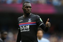 Christian Benteke of Crystal Palace during the premier league match at the Etihad Stadium, Manchester. Picture date 22nd September 2017. Picture credit should read: Simon Bellis/Sportimage PUBLICATIONxNOTxINxUK