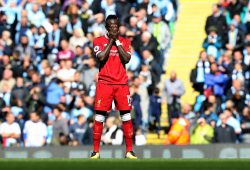 epa06194094 Liverpool's Sadio Mane reacts ahead of the English Premier League soccer match between Manchester City and Liverpool FC at the Etihad Stadium in Manchester, Britain, 09 September 2017.  EPA-EFE/NIGEL RODDIS EDITORIAL USE ONLY. No use with unauthorised audio, video, data, fixture lists, club/league logos 'live' services. Online in-match use limited to 75 images, no video emulation. No use in betting, games or single club/league/player publications.