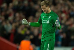 epa06202941 Liverpool?s goalkeeper Loris Karius reacts during the UEFA Champions League Group E match between FC Liverpool and Sevilla FC held at Anfield, Liverpool, Britain, 13 September 2017.  EPA-EFE/Peter Powell