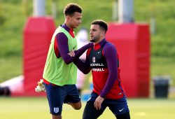 Fußball, Training Nationalteam England Dele Alli and Kyle Walker of England during the training session at St George s Park, Burton. Picture date: October 4th, 2016. Pic Matt McNulty/Sportimage PUBLICATIONxNOTxINxUK

Football Training National team England Dele Alli and Kyle Walker of England during The Training Session AT St George s Park Burton Picture Date October 4th 2016 Pic Matt McNulty Sportimage PUBLICATIONxNOTxINxUK