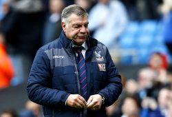 Crystal Palace manager Sam Allardyce looks dejected at full time