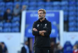 Jurgen Klopp manager of Liverpool looks on prior to kick off.