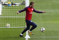 England's Harry Kane takes part in a training session