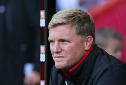 Football - 2017 / 2018 Premier League - AFC Bournemouth vs. Leicester City Bournemouth s Manager Eddie Howe at the Vitality Stadium (Dean Court) Bournemouth COLORSPORT/SHAUN BOGGUST PUBLICATIONxNOTxINxUK