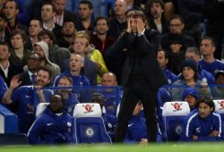 Antonio Conte (Chelsea manager) dejection at the English Premier League match between Chelsea and Manchester City at Stamford Bridge, London, on September 30, 2017. PUBLICATIONxNOTxINxUK