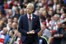 epa06238052 Arsenal manager Arsene Wenger during English Premier League soccer match between Arsenal vs Brighton & Hove Albion at Emirates, London, Britain, 1st October 2017.  EPA-EFE/WILL OLIVER EDITORIAL USE ONLY. No use with unauthorized audio, video, data, fixture lists, club/league logos or 'live' services. Online in-match use limited to 75 images, no video emulation. No use in betting, games or single club/league/player publications