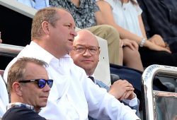 Mike Ashley owner of Newcastle United with Lee Charnley managing director of Newcastle United