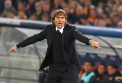 31st October 2017, Stadio Olimpico, Rome, Italy; UEFA Champions League, Roma versus Chelsea; Antonio Conte coach of Chelsea on the touchline PUBLICATIONxINxGERxSUIxAUTxHUNxSWExNORxDENxFINxONLY ActionPlus11946776