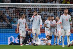 Diego Costa of Spain during the friendly international football match between Spain and Argentina. Wanda Metropolitano Stadium, Madrid, Spain - March 27, 2018.