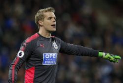 Jonas Lossl of Huddersfield during the premier league match at the John Smith s Stadium, Huddersfield. Picture date 30th January 2018. Picture credit should read: Andrew Yates/Sportimage PUBLICATIONxNOTxINxUK
