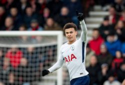 Dele Alli of Spurs celebrates his goal during the Premier League match between Bournemouth and Tottenham Hotspur at the Goldsands Stadium, Bournemouth, England on 11 March 2018. PUBLICATIONxNOTxINxUK Copyright: xAndyxRowlandx PMI-1880