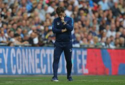 Mauricio Pochettino manager of Tottenham Hotspur dejected