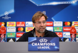 Liverpool's manager Jurgen Klopp during a pre-match press conference at Anfield ahead of the UEFA Champions League Semi Final between Liverpool FC and Roma.