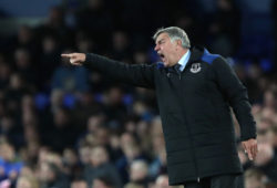Everton manager Sam Allardyce shouts instructions to his team