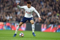 Dele Alli of Tottenham Hotspur during the premier league match at the Wembley Stadium, London. Picture date 14th April 2018. Picture credit should read: Robin Parker/Sportimage PUBLICATIONxNOTxINxUK HIP_0624.JPG