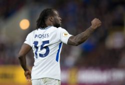 Burnley v Chelsea Premier League Victor Moses of Chelsea celebrates after scoring his team s 2nd goal to make it 2-1 during the Premier League match at Turf Moor, Burnley PUBLICATIONxNOTxINxUK Copyright: xRussellxHartx FIL-11673-0036