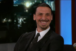Zlatan Ibrahimovi? during an appearance on ABC's Jimmy Kimmel Live!'  Zlatan talks about coming to LA to play soccer, his favorite nickname that the fans have given him, scoring his first goal for the LA Galaxy, his very high confidence, and he reveals if he'll be going to the World Cup.