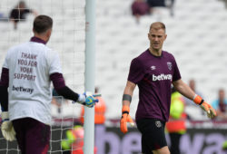Joe Hart of West Ham and Adrian of West Ham during West Ham United vs Everton, Premier League Football at The London Stadium on 13th May 2018