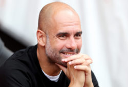 Manchester City Manager Pep Guardiola smiles.