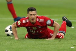 Robert Lewandowski dejected       
/ Sport / Football / DFB Pokal Finale  Bundesliga /  2017/2018 / 19.05.2018 / FC Bayern Muenchen FCB vs. SG Eintracht Frankfurt SGE