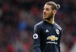 David De Gea of Manchester United ManU during the premier league match at the Old Trafford Stadium, Manchester. Picture date 29th April 2018. Picture credit should read: Simon Bellis/Sportimage PUBLICATIONxNOTxINxUK