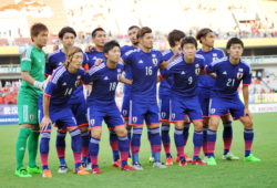 North Korea, the lowest ranked side at the East Asian Cup, came back from a goal down to stun holders Japan 2-1 in the opening match in Wuhan on Sunday (2 August 2015). Japan and South Korea have sent domestic-based players for the four-nation round-robin tournament which is not officially recognized by FIFA. Due to its non-official status, European clubs have not released their players ahead of the start of the season. North Korea, ranked 129th in the world compared to the 50th ranked Japan, took full advantage of the absence of AC Milan's Keisuke Honda and Shinji Kagawa of Borussia Dortmund in mounting a late challenge in the second half to complete the victory.
<P>

<B>Ref: SPL1094238  020815  </B><BR />
Picture by: Imaginechina / Splash News<BR />
</P><P>
<B>Splash News and Pictures</B><BR />
Los Angeles:	310-821-2666<BR />
New York:	212-619-2666<BR />
London:	870-934-2666<BR />
photodesk@splashnews.com<BR />
</P>
