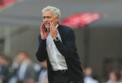 Manchester United manager Jose Mourinho  reacts
