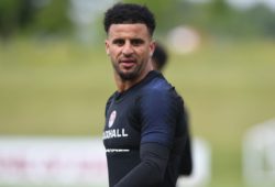 Kyle Walker of England during a training session ahead of their friendly match against Costa Rica