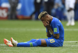 19.06241887 June 22, 2018 - Saint Petersburg, Russia: Brazil striker Neymar celebrates his goal in the second round of the 2018 World Cup Group E game against Costa Rica at Saint Petersburg Stadium. Brazil won 2-0. (Andre Durao/Polaris) /// 

WORLD CUP