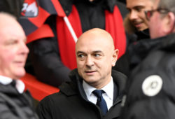 Daniel Levy, Tottenham chairman in the stands at Bournemouth.