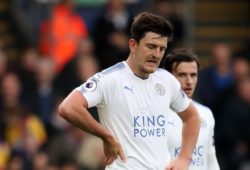 Dejected   Harry Maguire of Leicester City