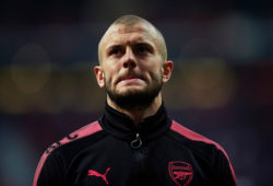 Jack Wilshere of Arsenal FC looks ahead before the kick off.