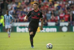 Arsenal midfielder Aaron Ramsey during the Premier League match between Huddersfield Town and Arsenal at the John Smiths Stadium, Huddersfield. Picture by Craig Zadoroznyj