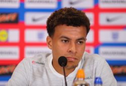 England 's  Dele Alli  pictured at  Press conference