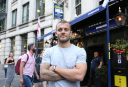 Jack Wilshere watches England v Colombia match in The William Hill Arms Pub in London July 3rd, 2018. PHOTO - LEE MILLS / Work Rest and Play Pictures